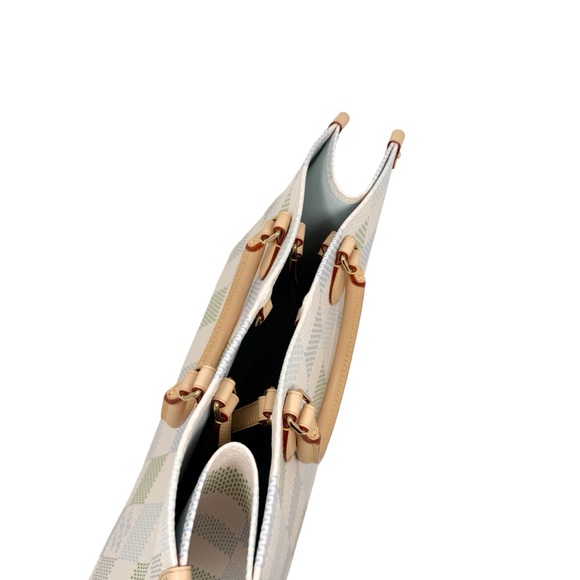 Louis Vuitton OnTheGo MM Damierlicious Damier Pistache Multicolor Blue Green - Picture 10 of 16